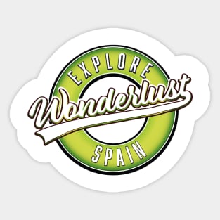 Wonderlust Explore Spain Sticker